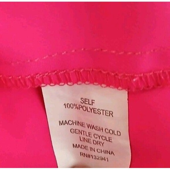 Amanda Uprichard Smocked Waist V Neck Pink‎ Romper With Ruffle Detail Sz Medium - Picture 7 of 8